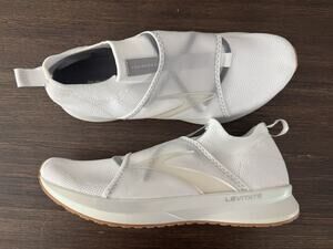 Brooks Running Shoes Womens 9.5 White Silver Levitate 4 LE Athletic Sneakers 41